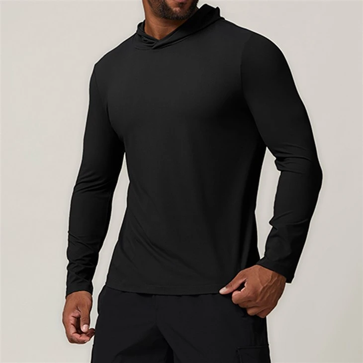 CHOOYOU Hooded Long-sleeve T-shirt high quality