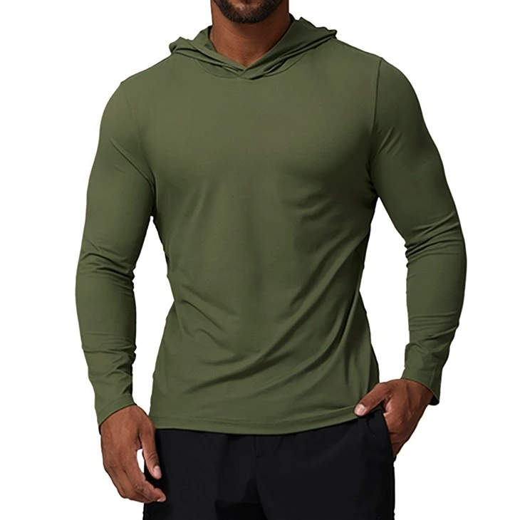 CHOOYOU Hooded Long-sleeve T-shirt price