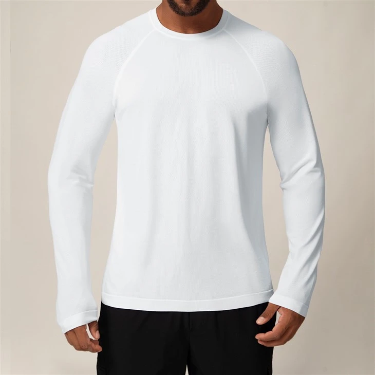 CHOOYOU Seamless Men’s Long Sleeve T-Shirt best