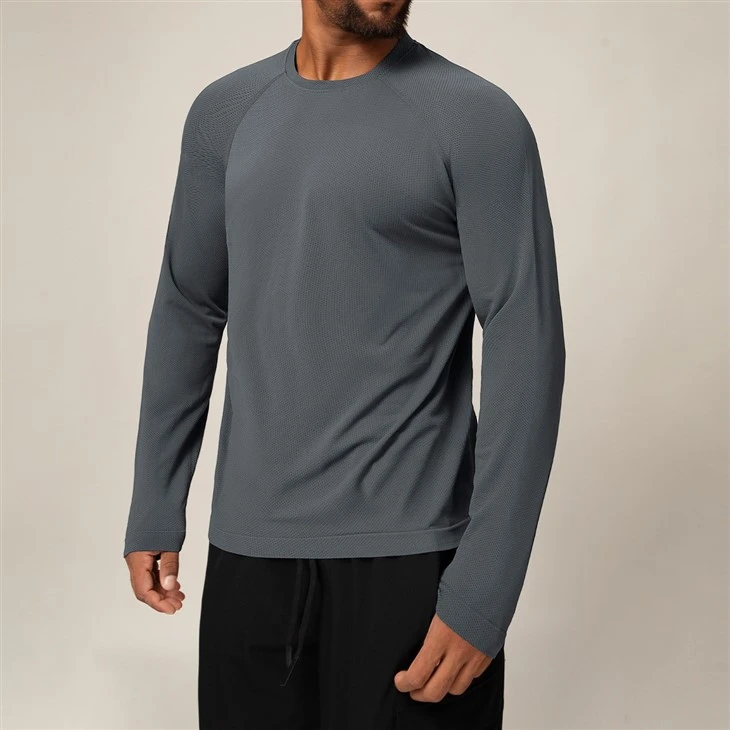 CHOOYOU Seamless Men’s Long Sleeve T-Shirt suppliers