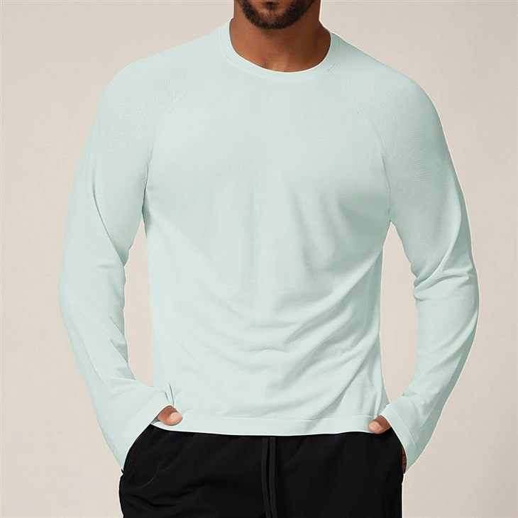 CHOOYOU Seamless Men’s Long Sleeve T-Shirt high quality