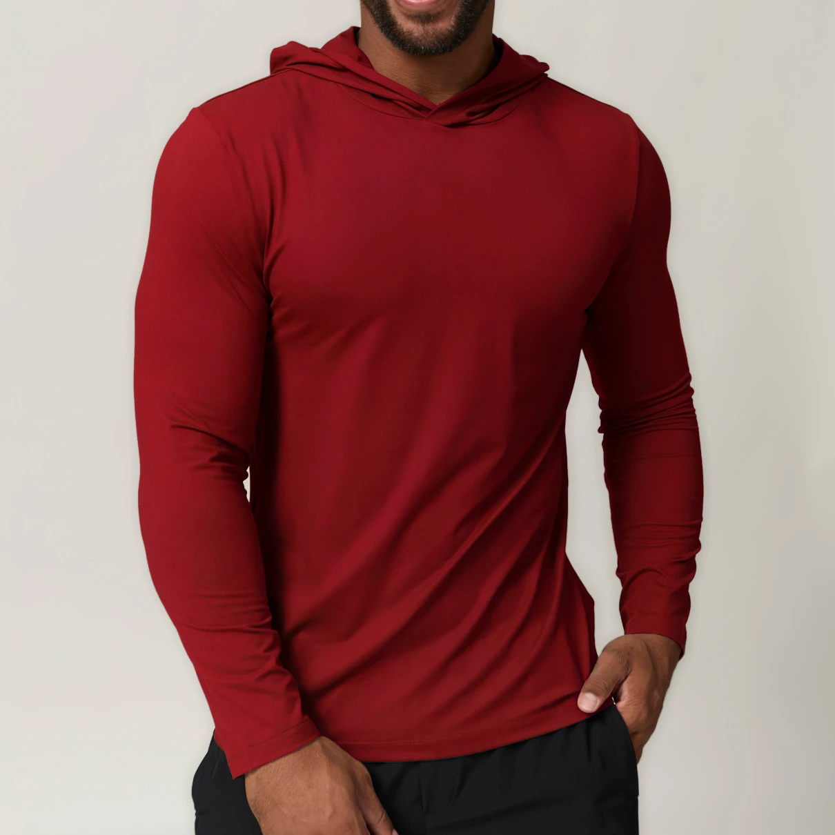 hooded quick-dry long-sleeve T-shirt 2 hooded quick-dry long-sleeve T-shirt 2