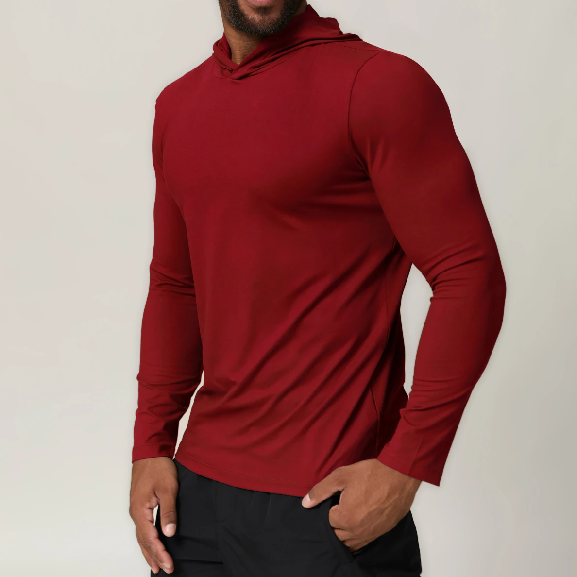 hooded quick-dry long-sleeve T-shirt 3 hooded quick-dry long-sleeve T-shirt 3