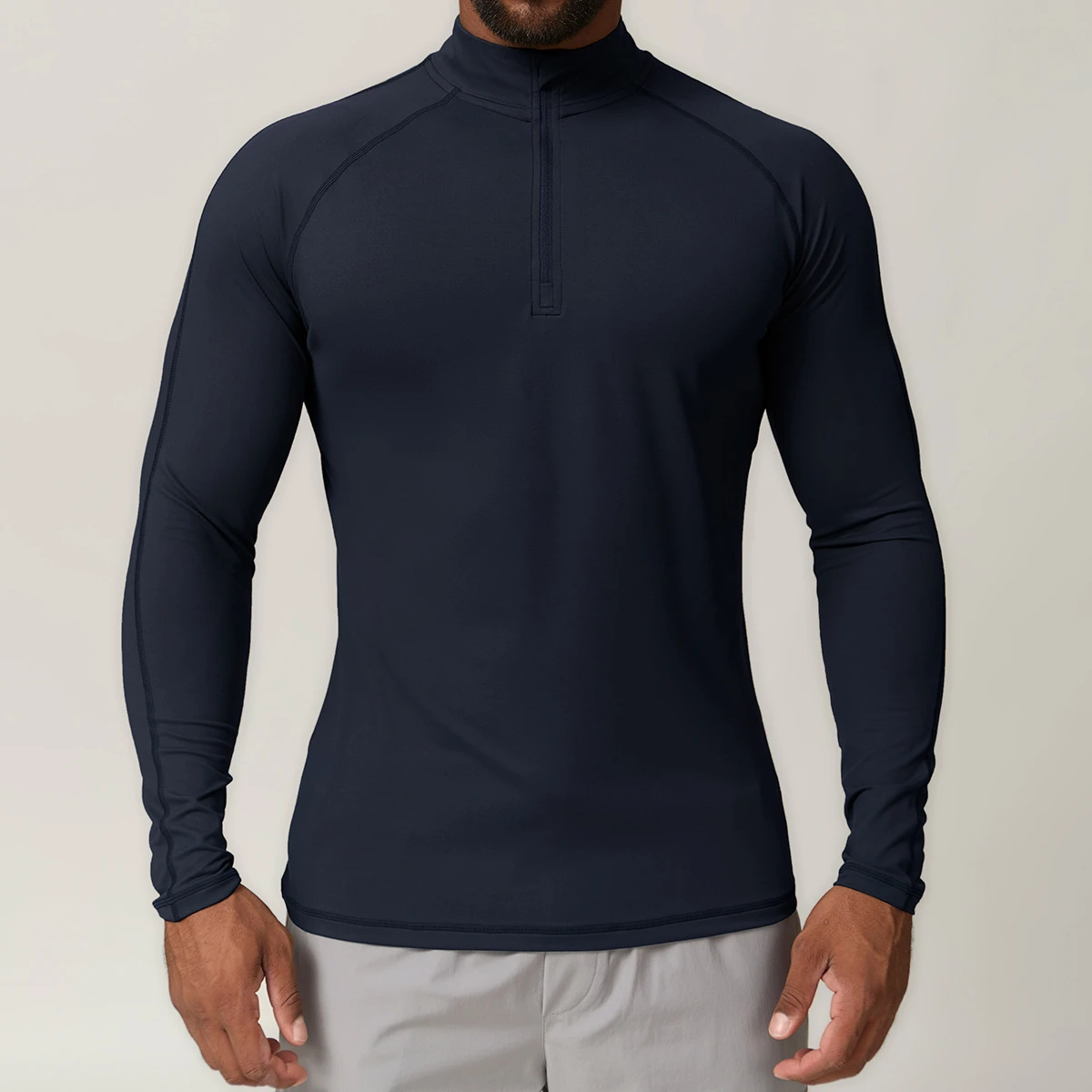 Zipper long sleeve T-shirt4 Zipper long sleeve T-shirt4