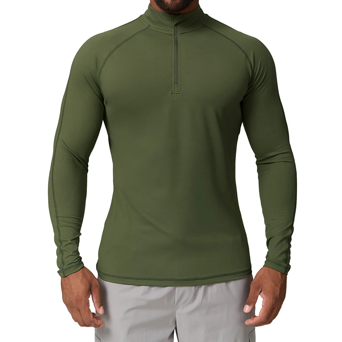 Zipper long sleeve T-shirt2 Zipper long sleeve T-shirt2